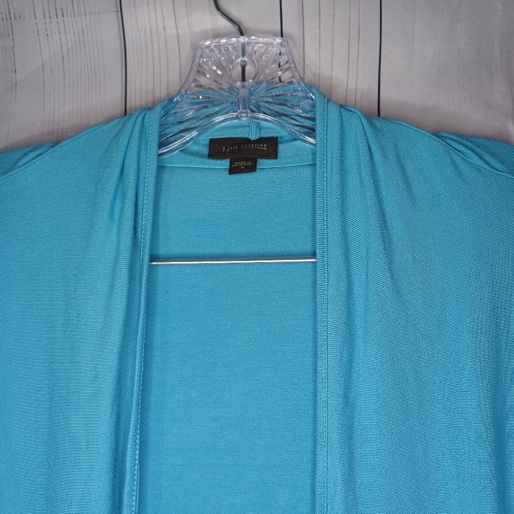 J.jill wearever collection convertible waterfall open front boho cardigan - Picture 3 of 13
